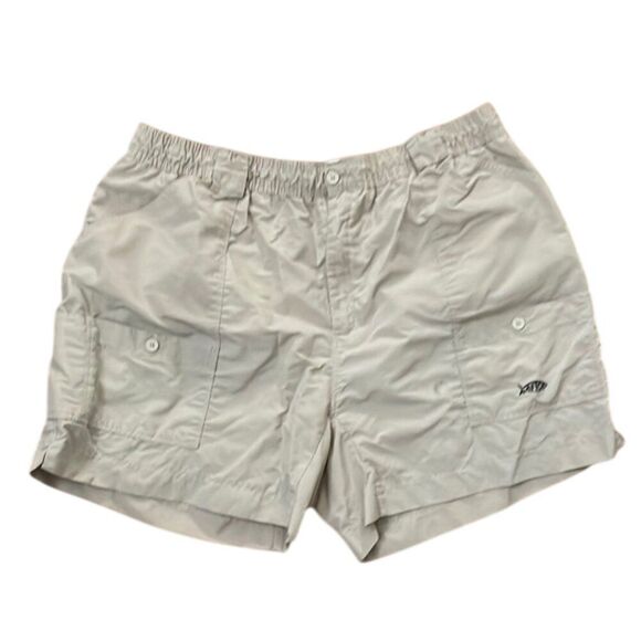 AFTCO The Original Fishing Shorts Khaki Tan Mens Size 44 Summer Outdoors - Picture 1 of 10